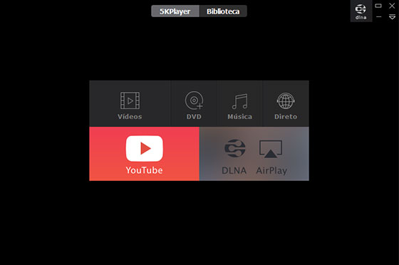 5KPlayer User Interface