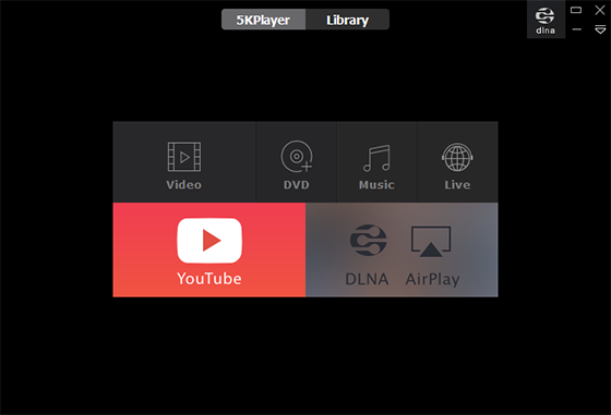 5KPlayer User Interface